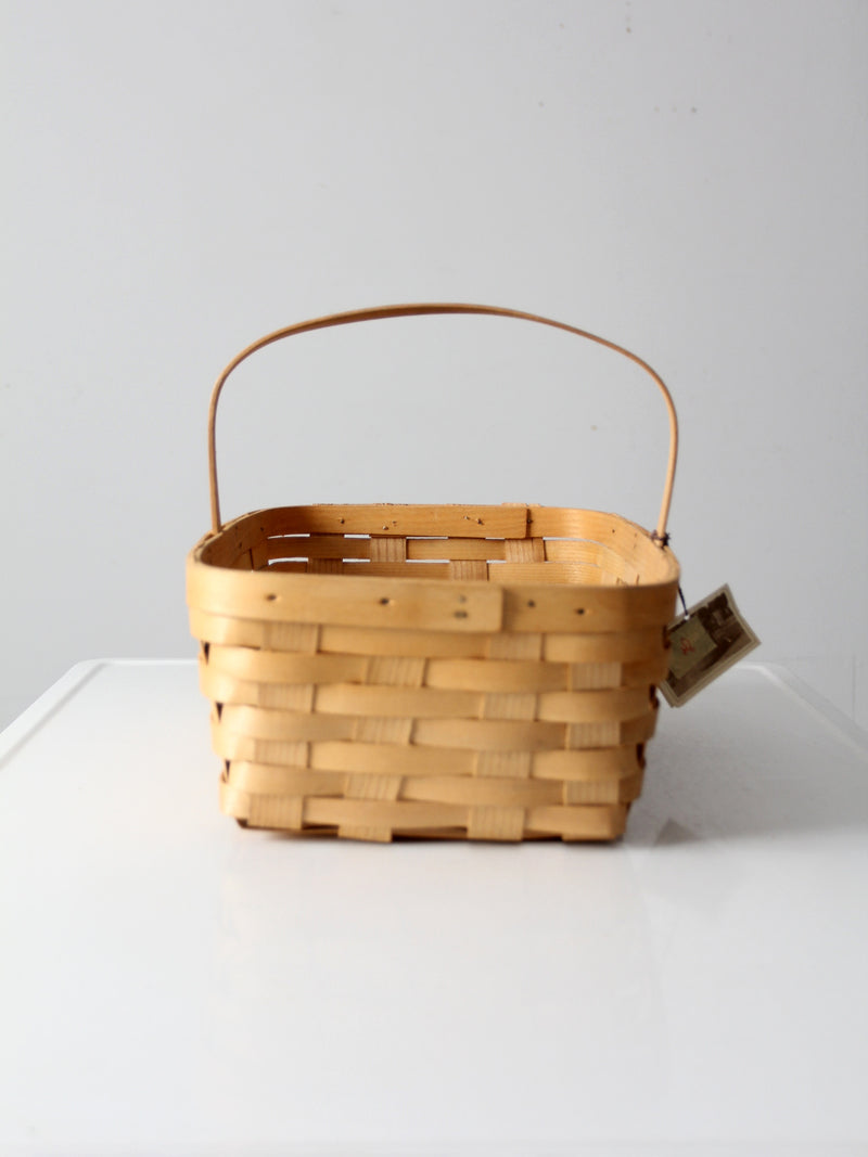 vintage Peterboro storage basket