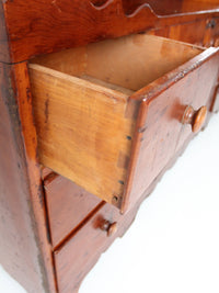 19th century pine cabinet hutch