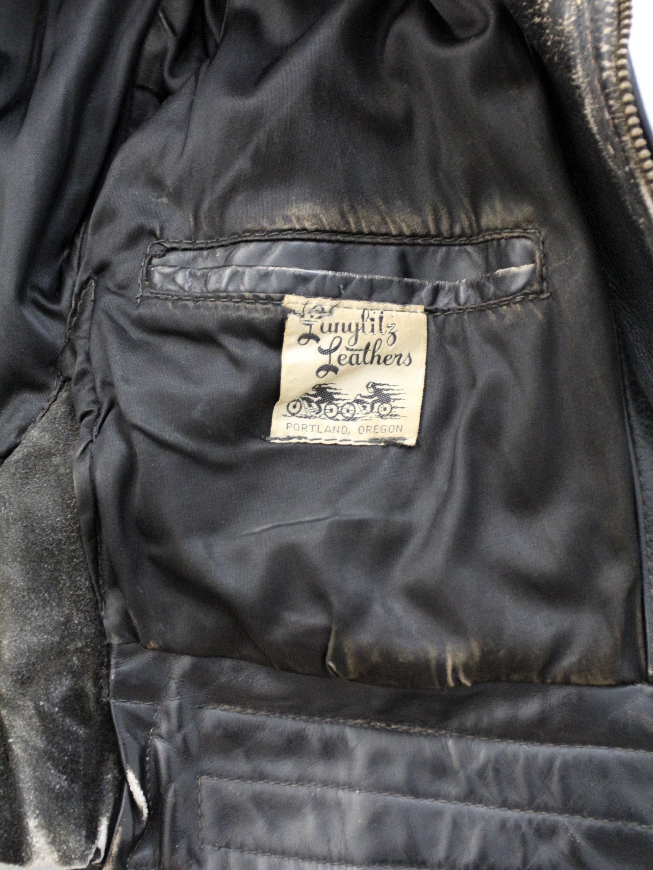 vintage Langlitz motorcycle jacket