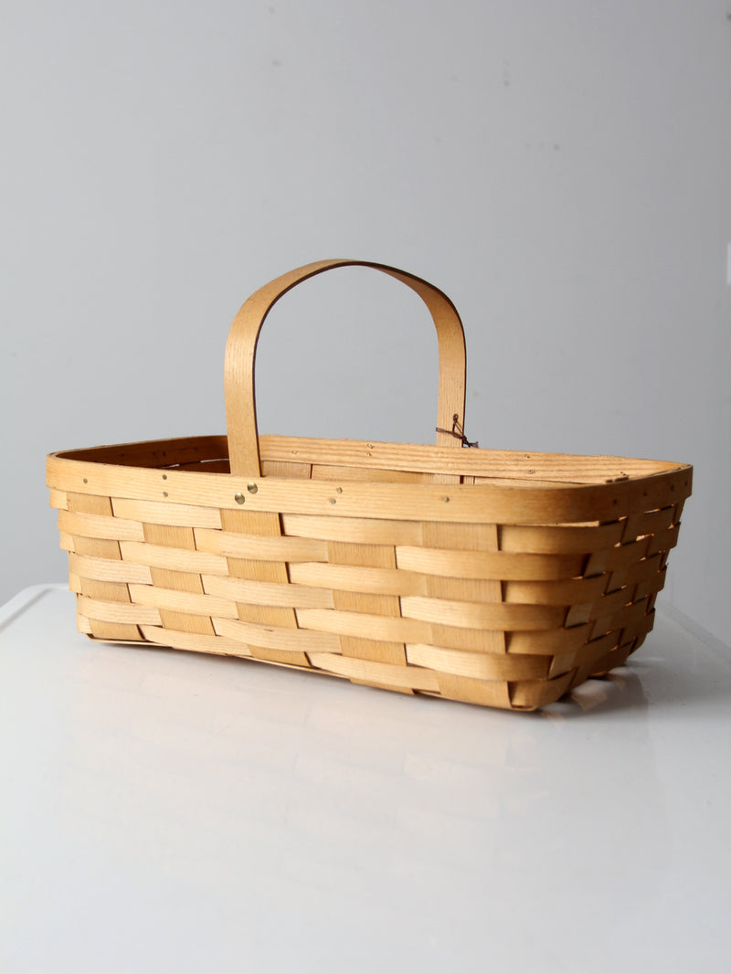 vintage Peterboro storage basket