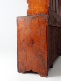 19th century pine cabinet hutch
