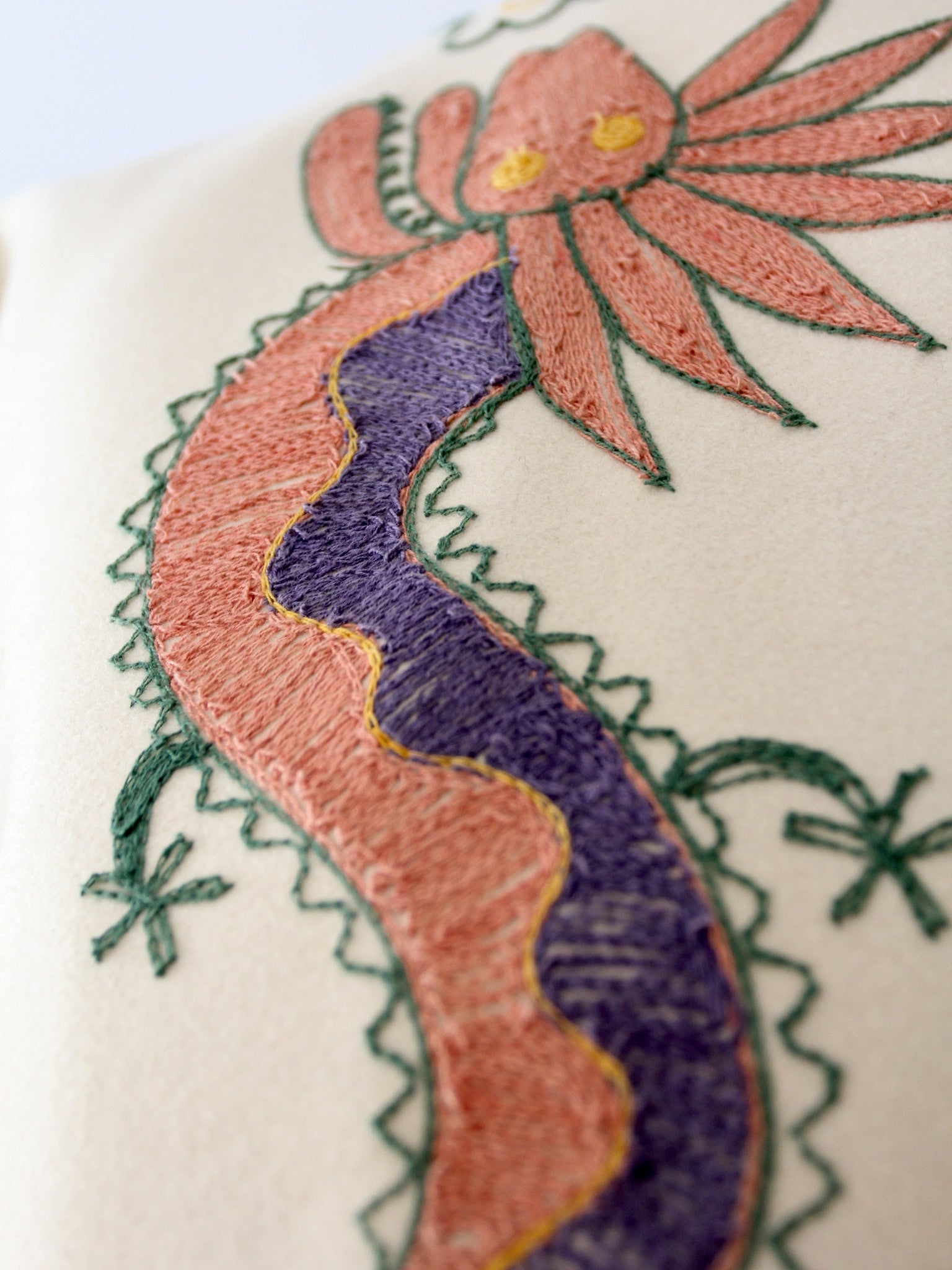 vintage 40s embroidered dragon wool tourist jacket