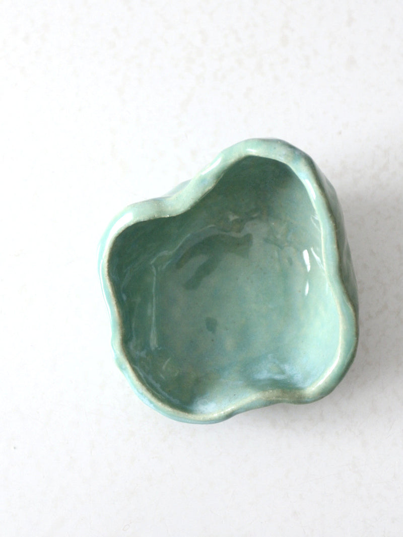 vintage free form studio pottery bowl
