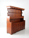 19th century pine cabinet hutch