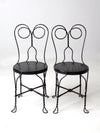 antique ice cream parlor chairs pair