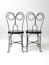 antique ice cream parlor chairs pair