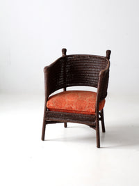 antique Karpen Bros wicker chair