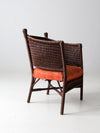 antique Karpen Bros wicker chair