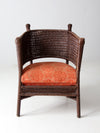 antique Karpen Bros wicker chair