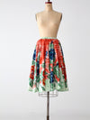 vintage 50s floral circle skirt