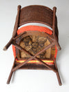 antique Karpen Bros wicker chair