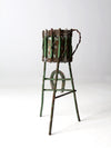 antique folk art twig plant stand