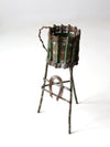 antique folk art twig plant stand