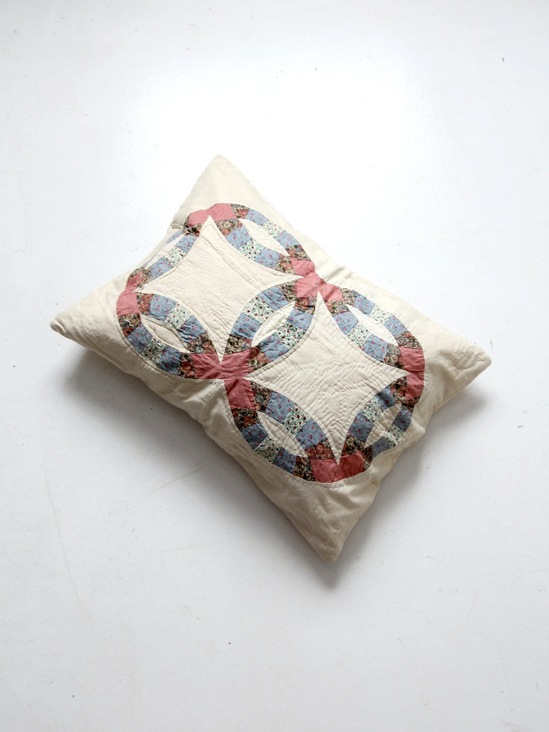 vintage quilt pillow sham case