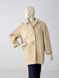 vintage 50s wool blanket coat
