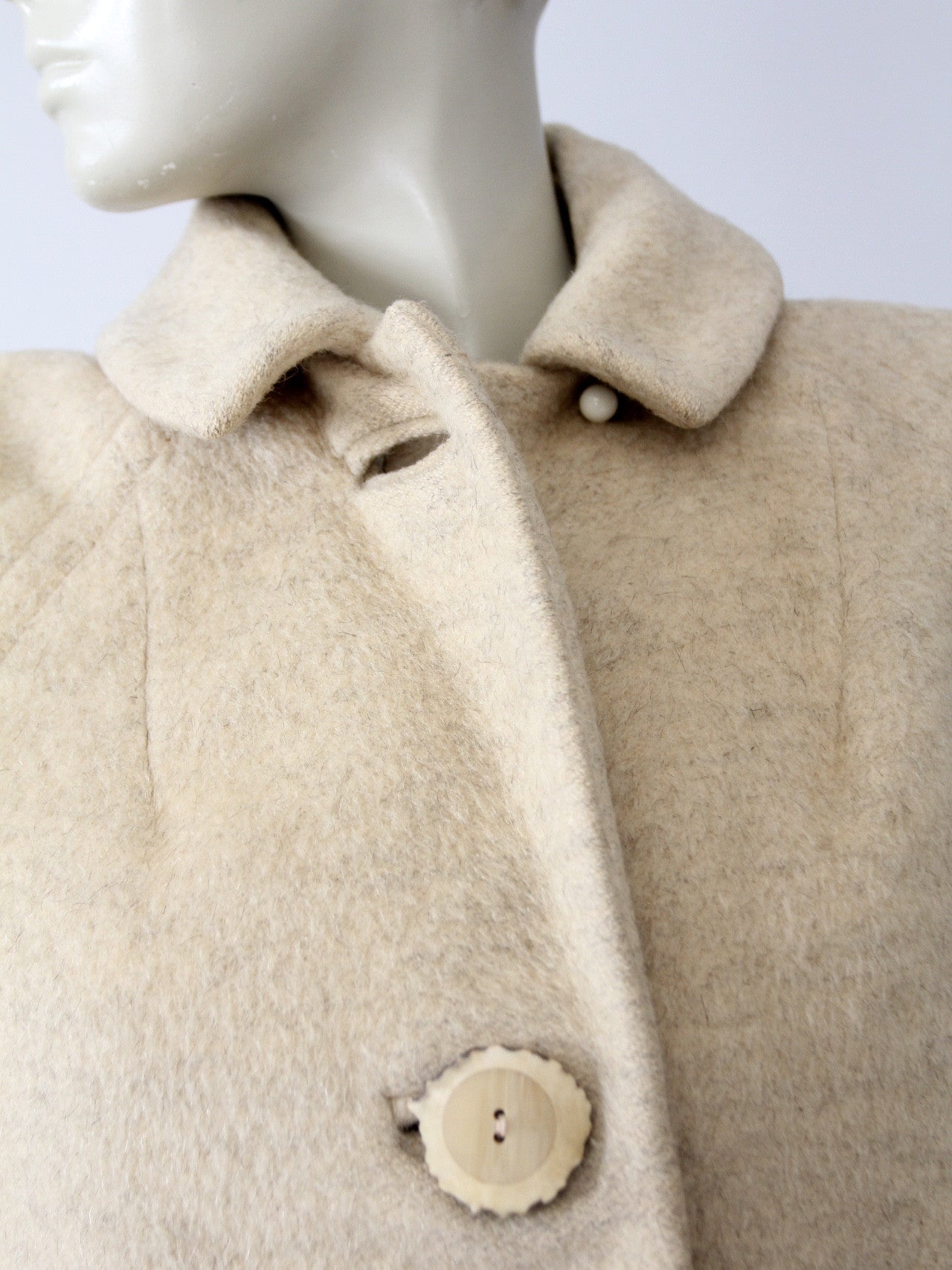 vintage 50s wool blanket coat