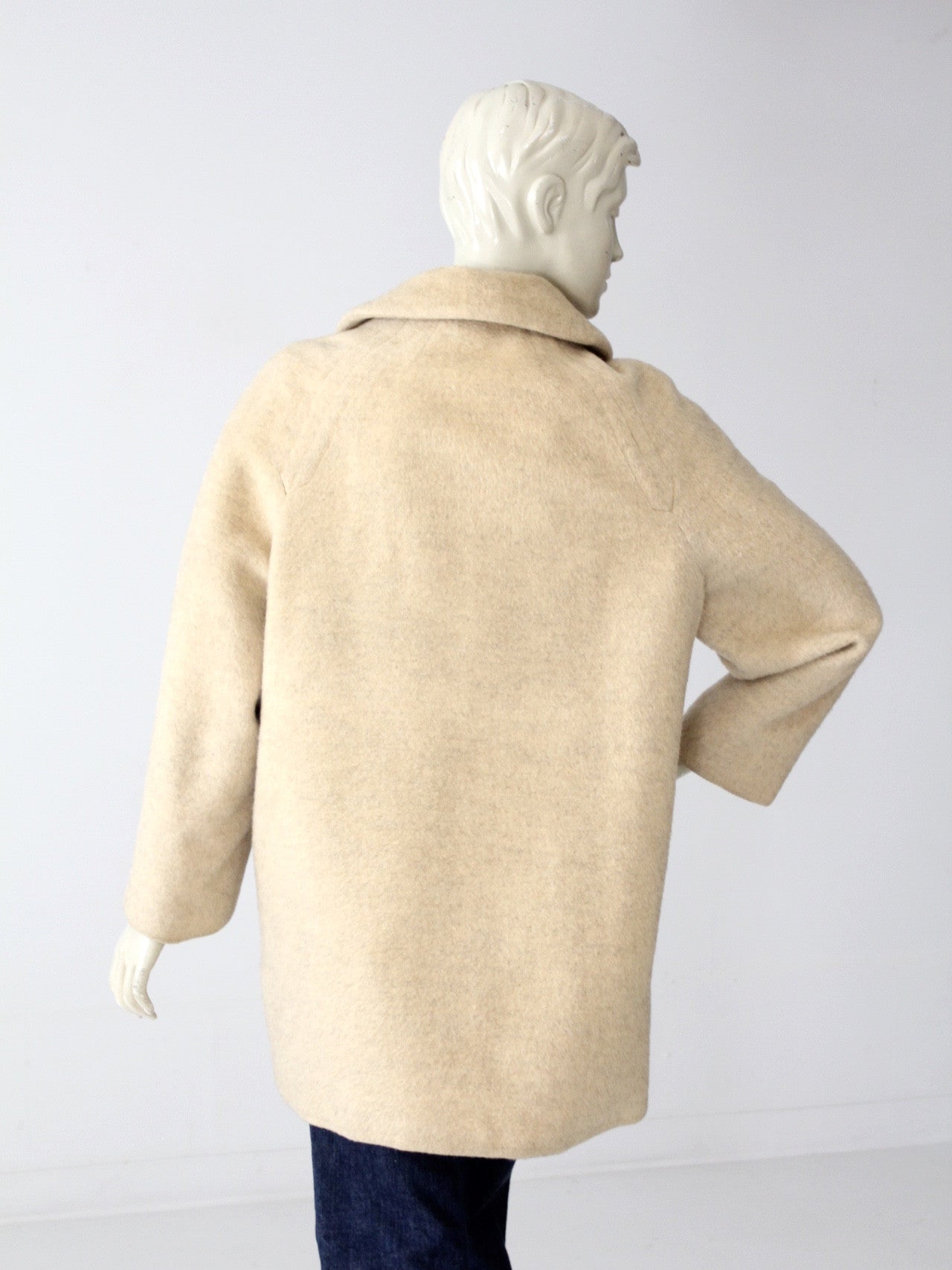 vintage 50s wool blanket coat