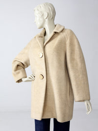vintage 50s wool blanket coat