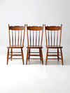 antique pressed back dining chairs set of 3