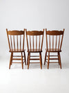 antique pressed back dining chairs set of 3