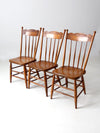 antique pressed back dining chairs set of 3