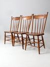 antique pressed back dining chairs set of 3