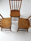 antique pressed back dining chairs set of 3