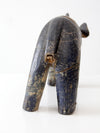 antique hand-carved wood elephant