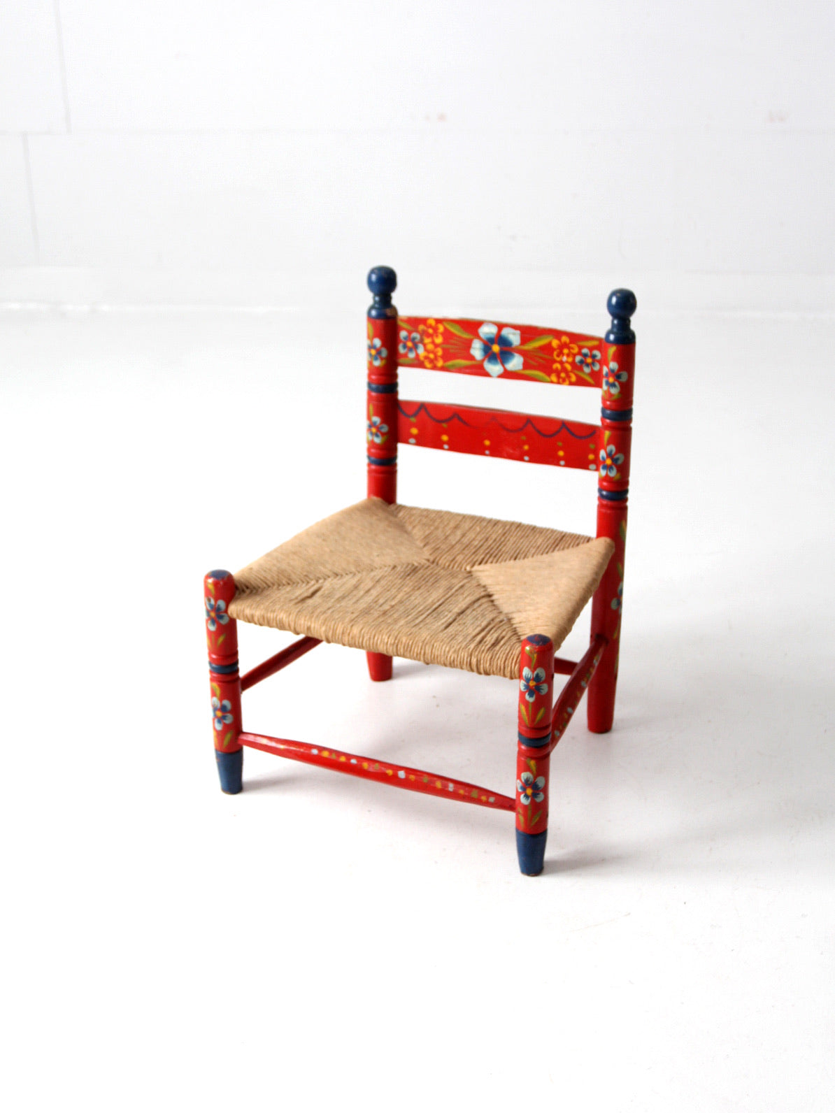 vintage Mexican folk art children's chair