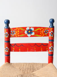 vintage Mexican folk art children's chair