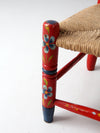 vintage Mexican folk art children's chair