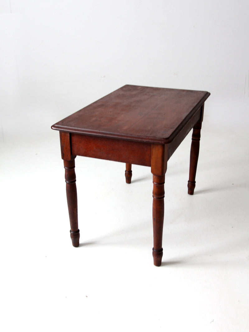 antique wood serving table