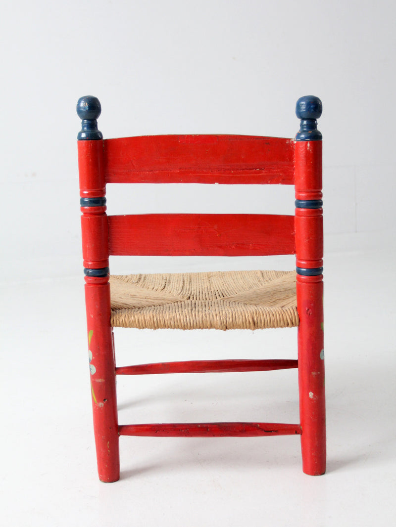 vintage Mexican folk art children's chair