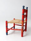 vintage Mexican folk art children's chair