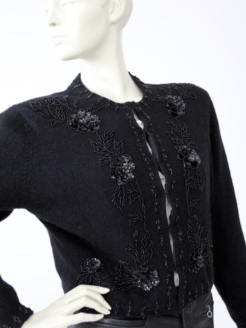 vintage beaded cardigan sweater