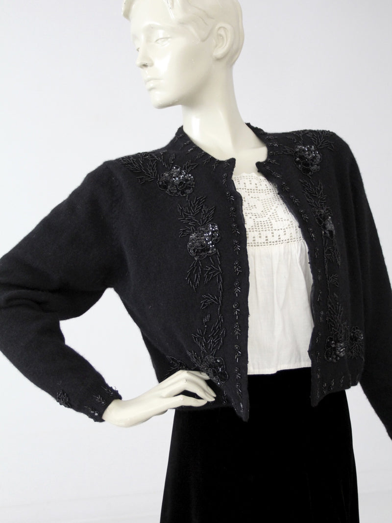 vintage beaded cardigan sweater – 86 Vintage