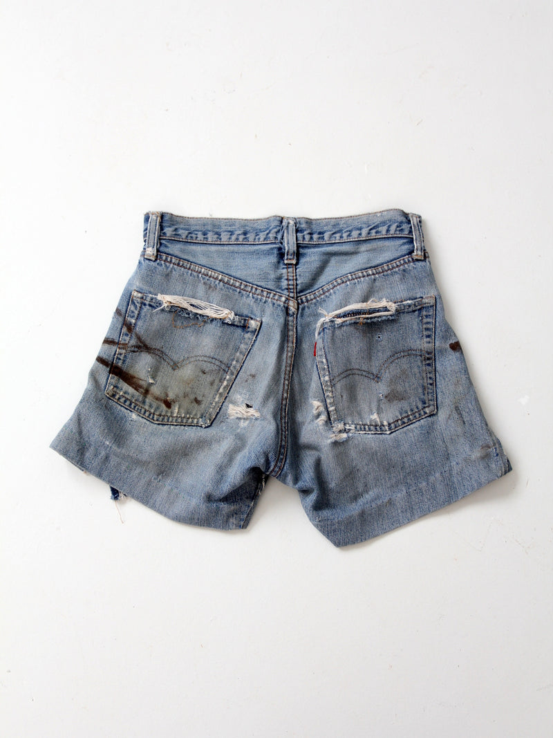 vintage Levi's big E denim shorts, W 28 – 86 Vintage