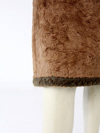 vintage faux fur skirt