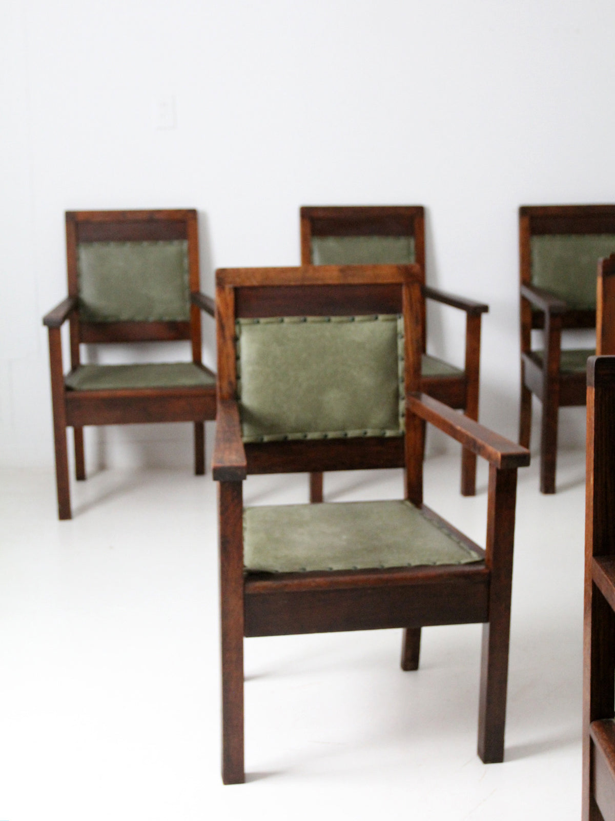 antique Masonic chairs set of 6