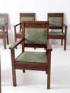 antique Masonic chairs set of 6