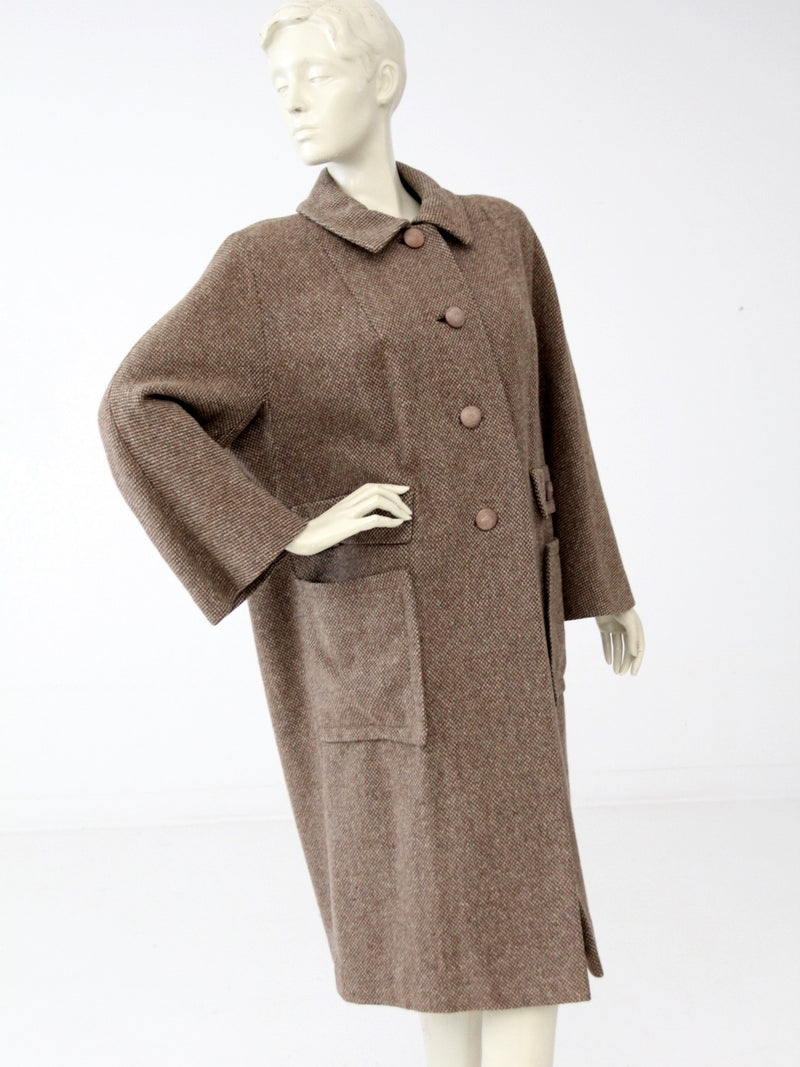 vintage 50s wool swing coat