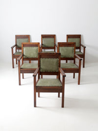 antique Masonic chairs set of 6