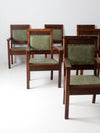 antique Masonic chairs set of 6