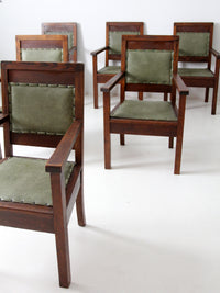 antique Masonic chairs set of 6