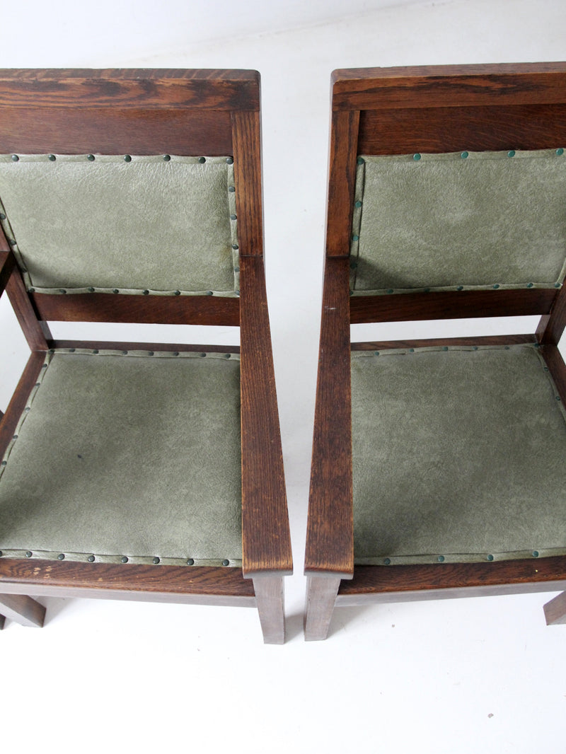 antique Masonic chairs set of 6