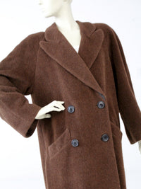 vintage Krizia mohair double breasted top coat