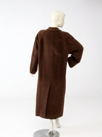vintage Krizia mohair double breasted top coat