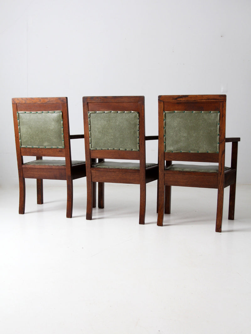 antique Masonic chairs set of 6