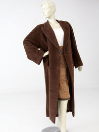 vintage Krizia mohair double breasted top coat