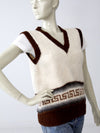 vintage 70s alpaca sweater vest
